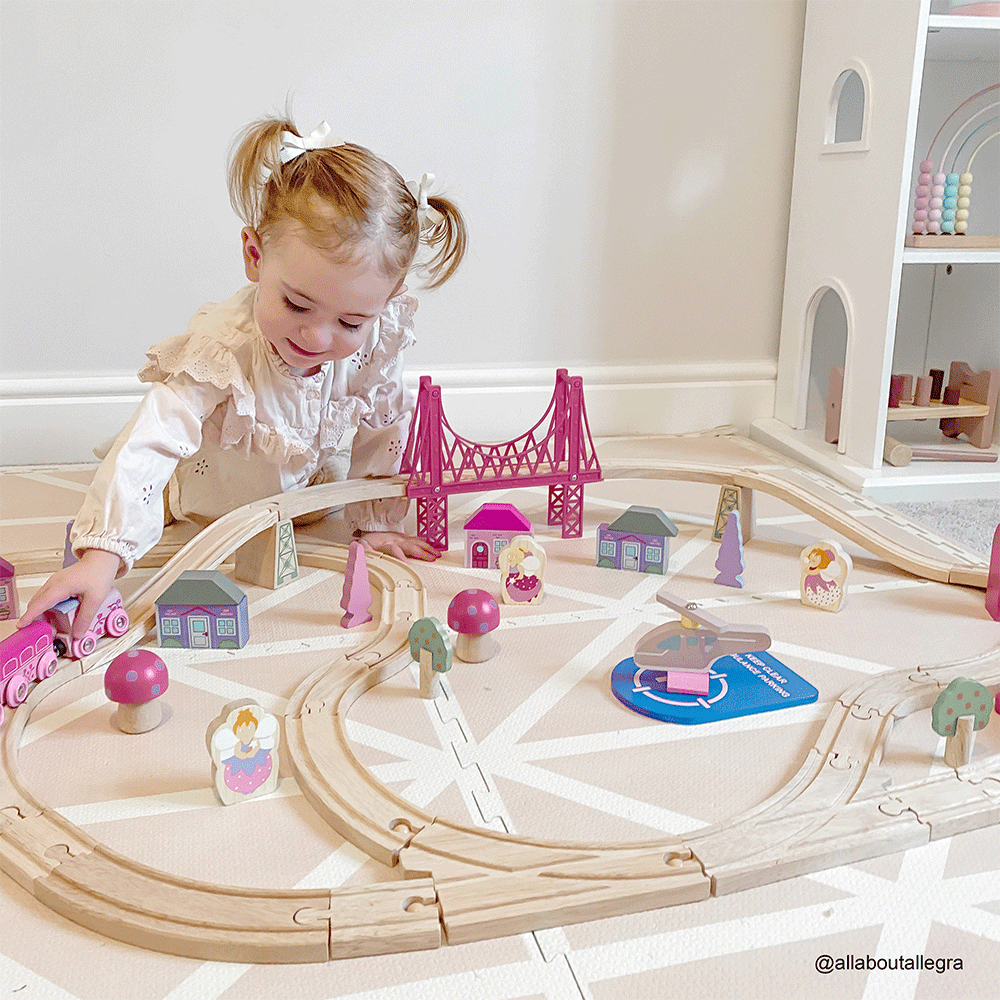 Fairy Town Train Set by Bigjigs Toys US