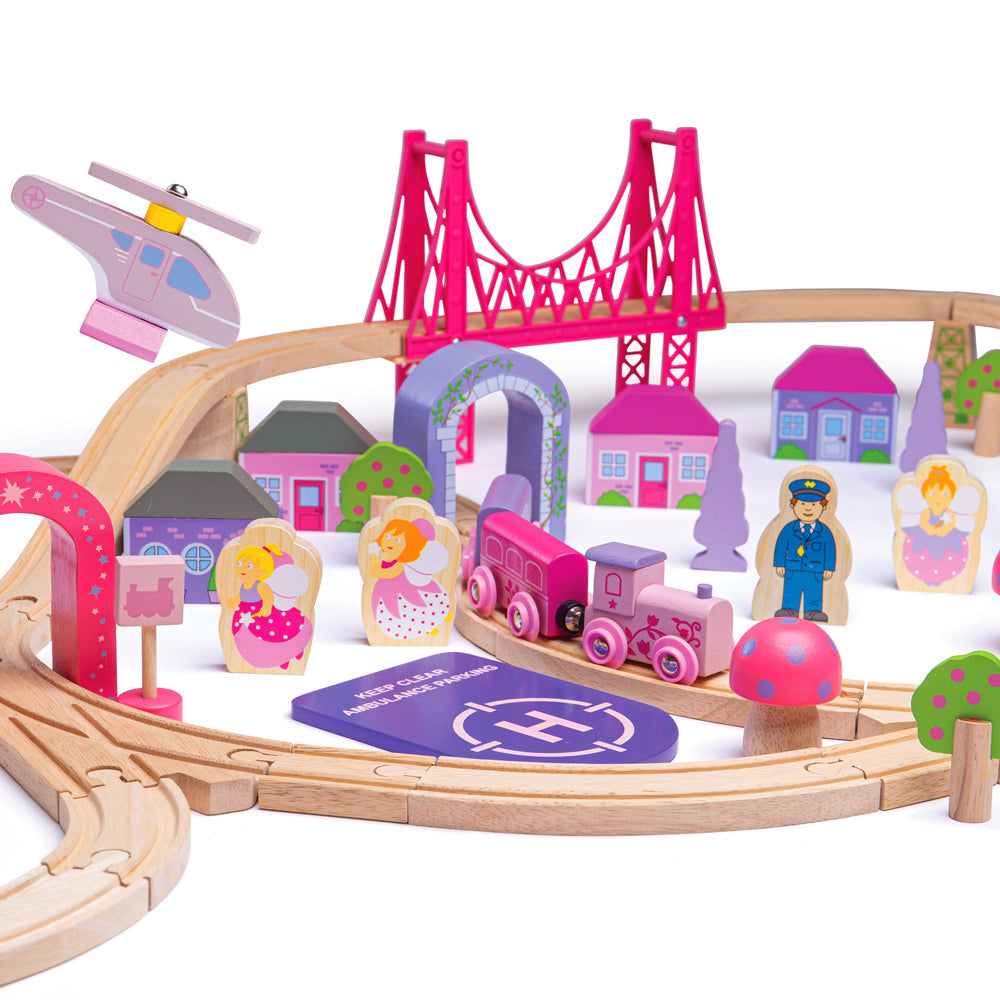 Fairy Town Train Set by Bigjigs Toys US