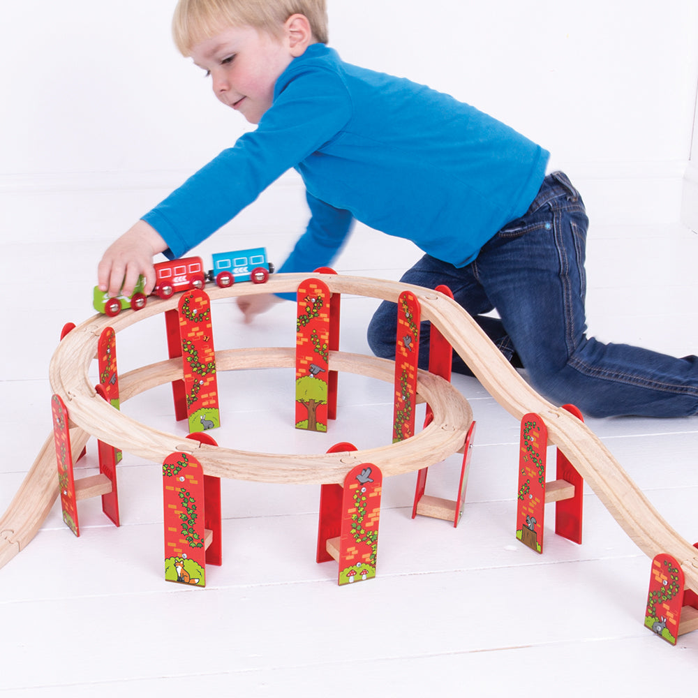 High Level Track Expansion Pack by Bigjigs Toys US