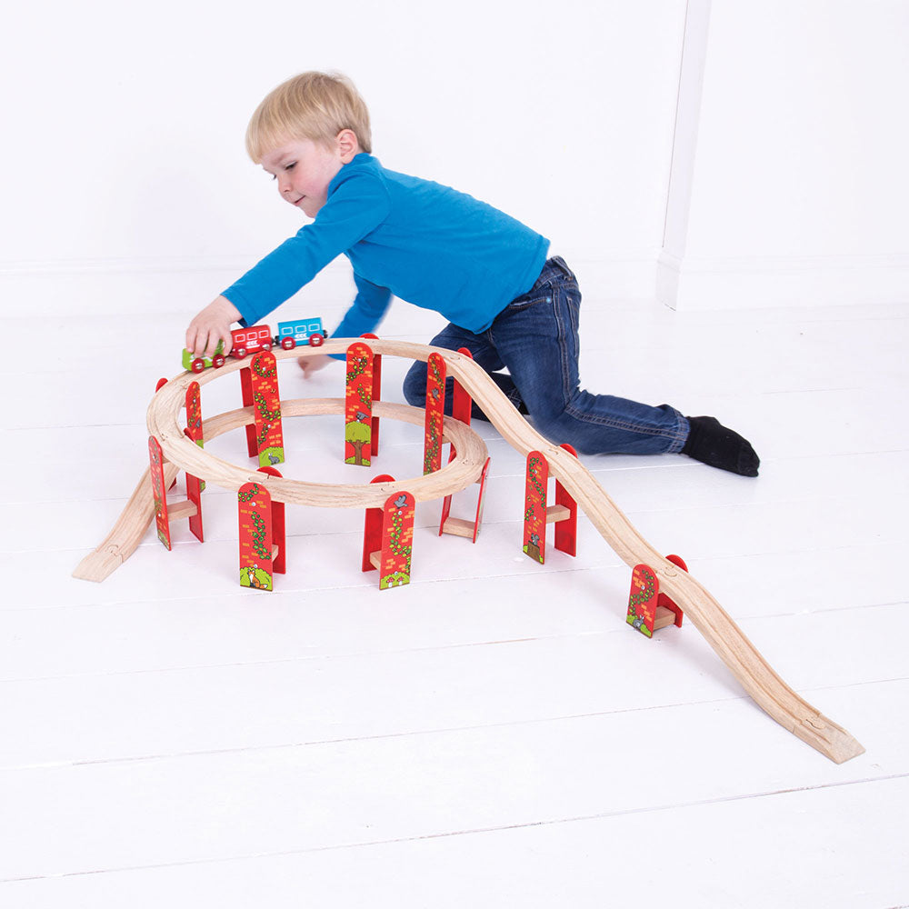 High Level Track Expansion Pack by Bigjigs Toys US