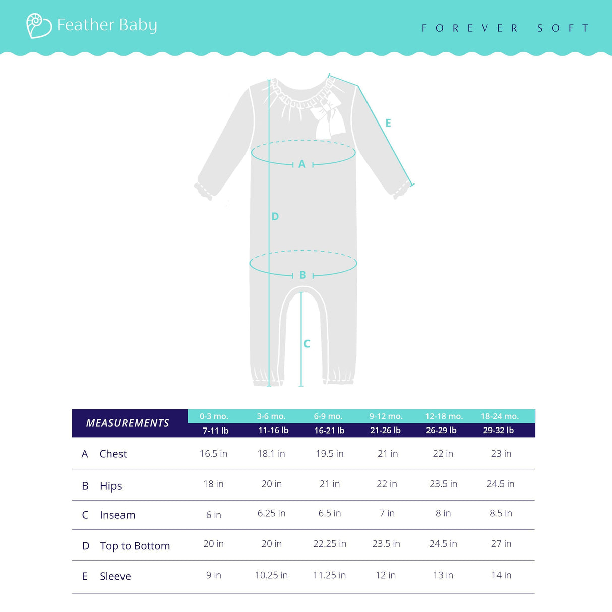 Bow Romper - Penelope on White 100% Pima Cotton by Feather Baby