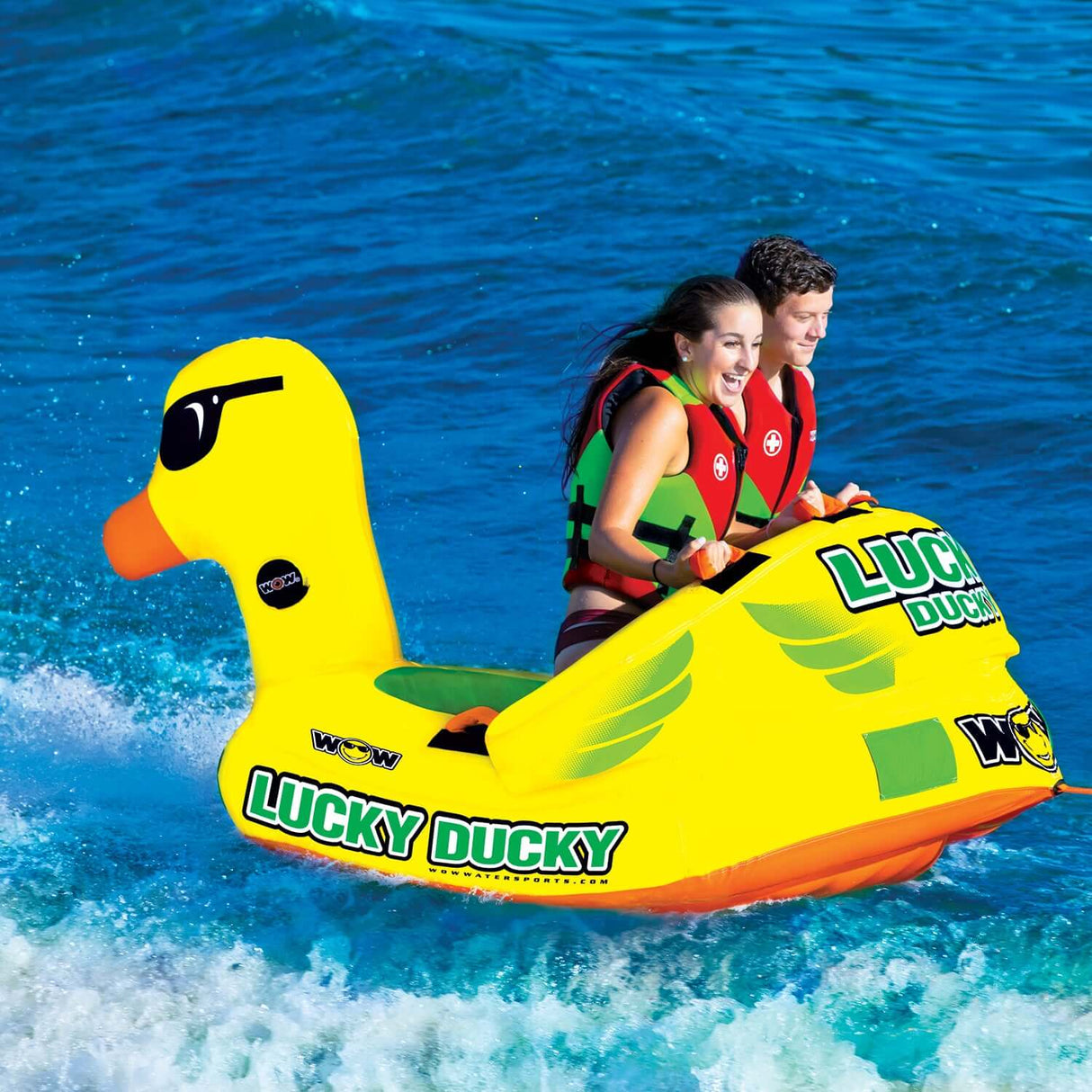 WOW Sports Lucky Ducky 2P Towable (19-1040) by Jupiter Gear