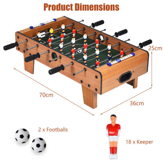 27 Inch Foosball Table Mini Tabletop Soccer Game