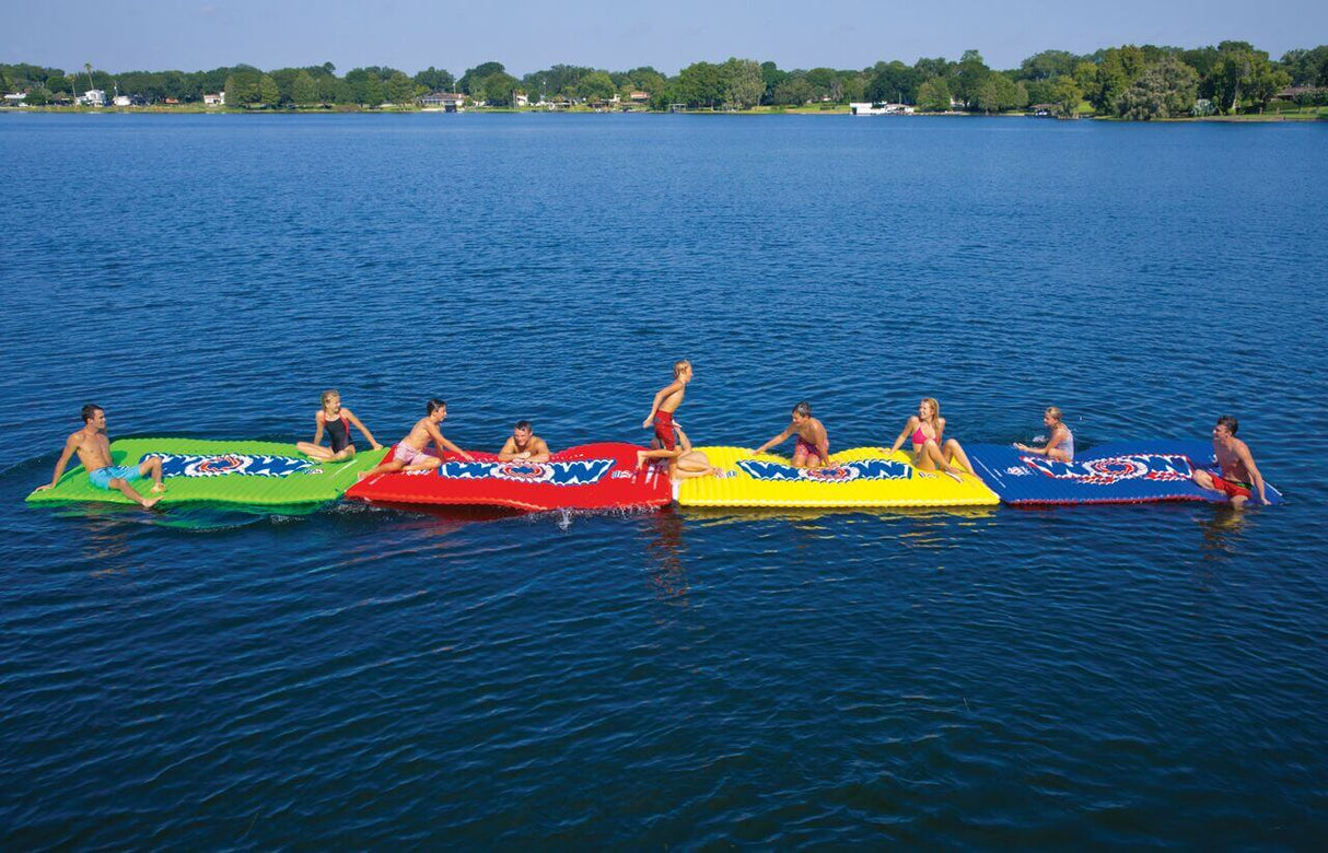 WOW Sports Floating Pool and Lake Water Walkway and Lounge - Yellow (12-2050) by Jupiter Gear