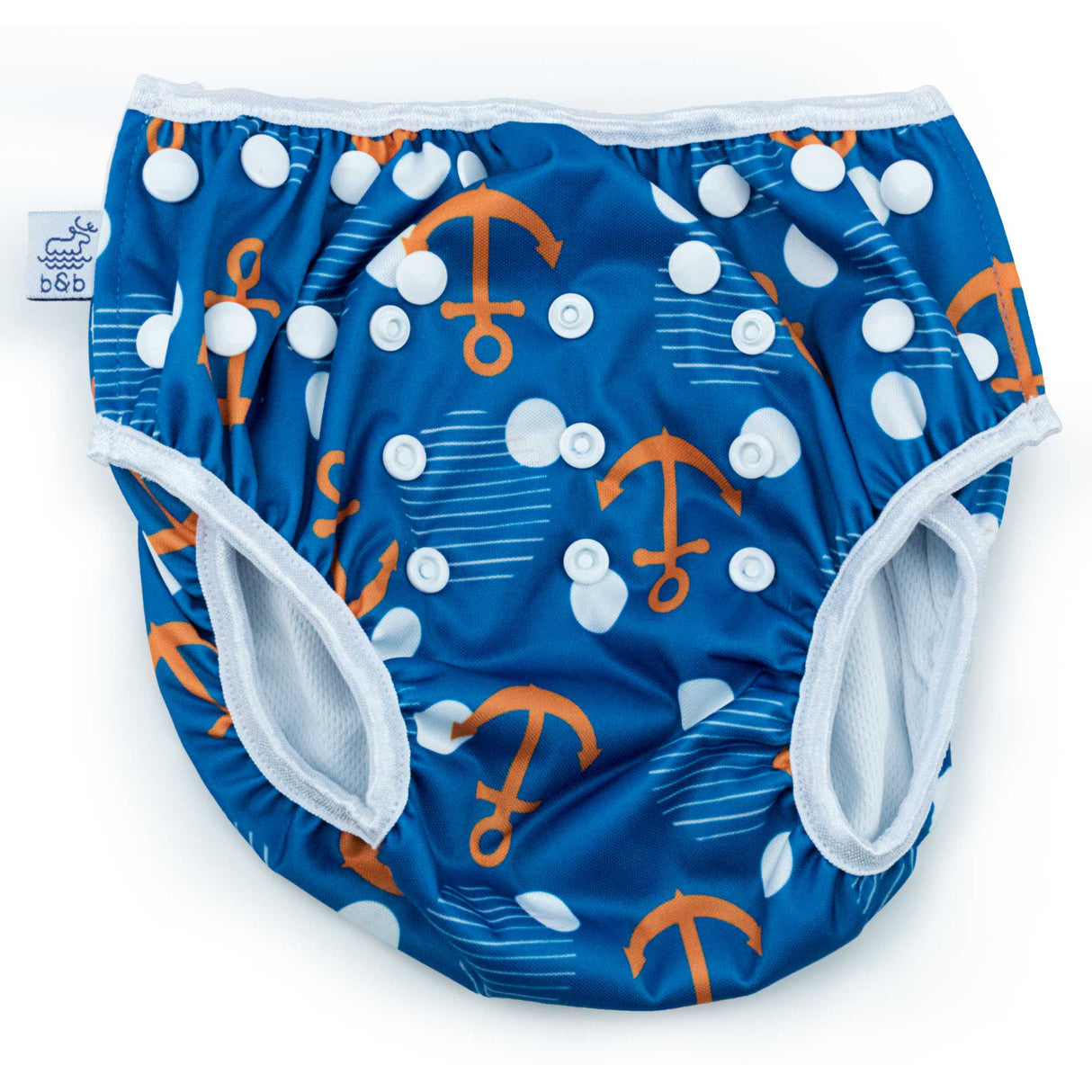 Anchors Reusable Swim Diaper, Adjustable 2-5 Years (20-55lbs) Beau and Belle Littles by Beau & Belle Littles