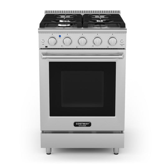 24 Inches Freestanding Natural Gas Range with 4 Burners Cooktop