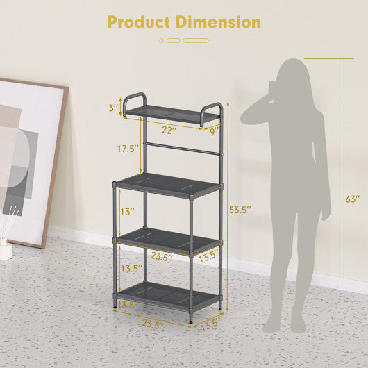 4-Tier Baker€™s Rack Stand Shelves Kitchen Storage Rack Organizer
