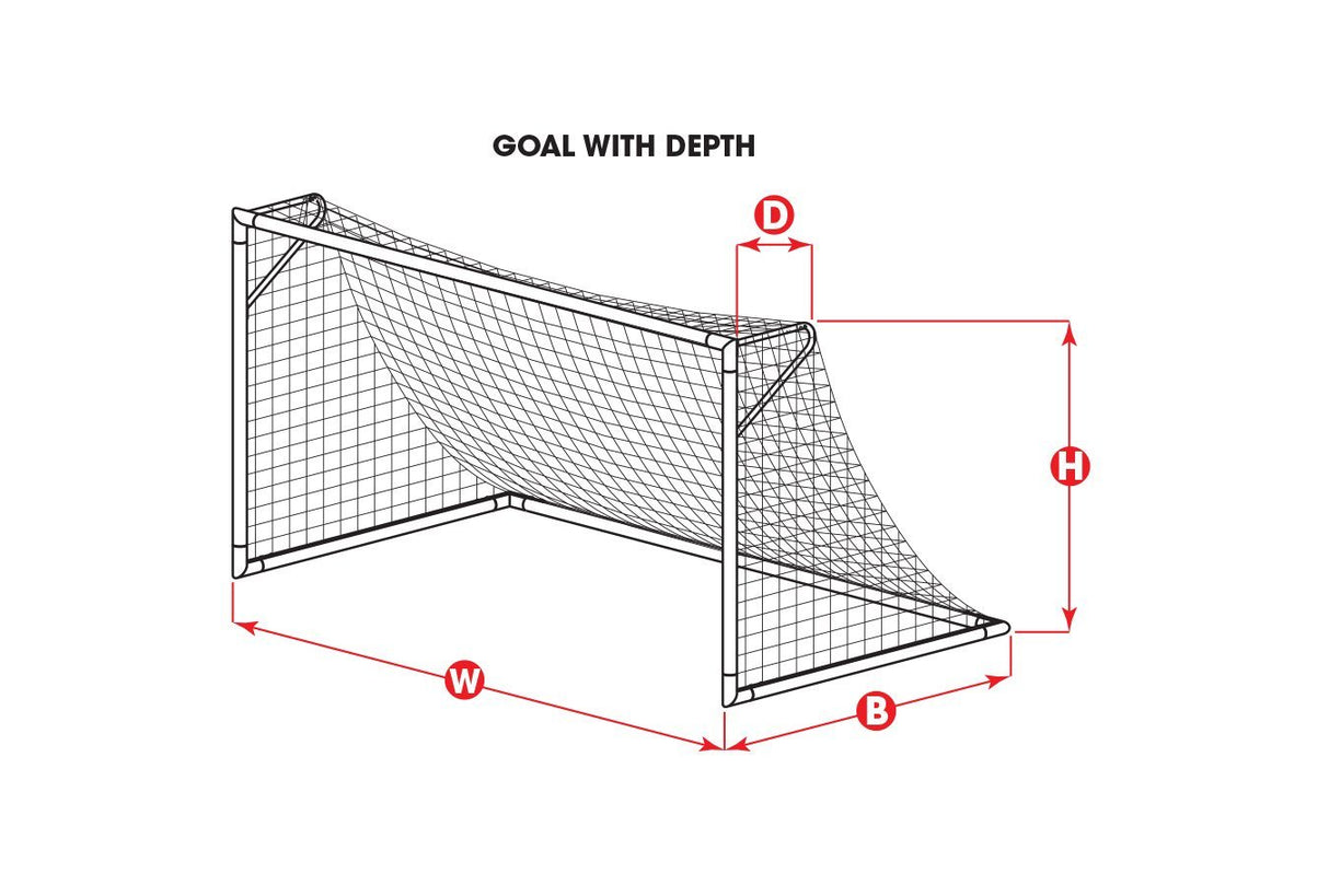 Kwikgoal 3mm Solid Braid Knotless Net | 3B5821 by Goal Kick Soccer