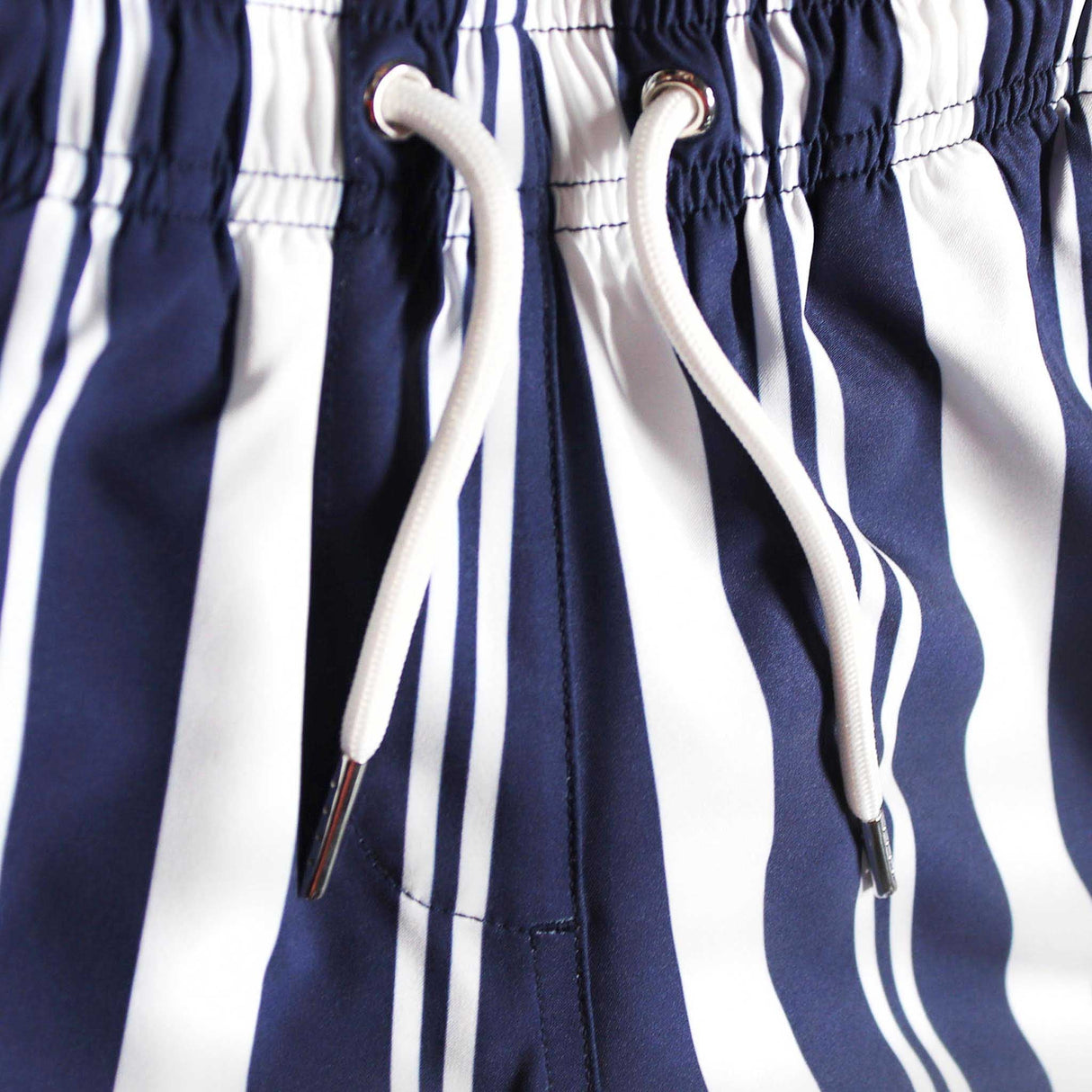 Navy Stripes - Kids Swim Trunks by Bermies