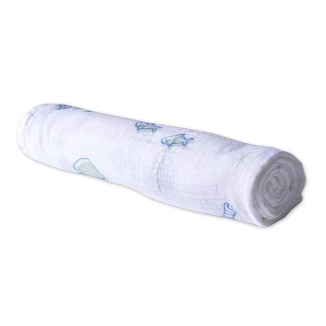 Ocean Friends Swaddle Blanket Four Pack - Aiden's Corner Baby & Toddler Clothes, Toys, Teethers, Feeding and Accesories