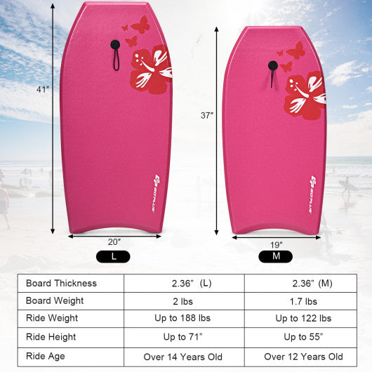 Lightweight Bodyboard Surfing with Leash EPS Core Boarding IXPE-M