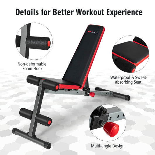 Multi-function Weight Bench with Adjustable Backrest