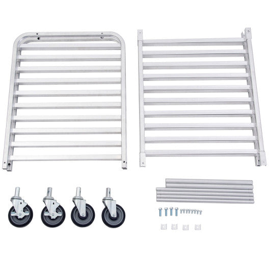 26 x 20 x 70 Inch 20 Sheet Aluminum Pan Rolling Bakery Rack