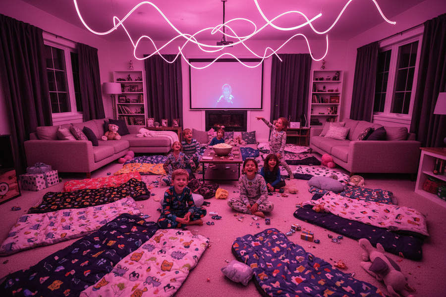 Birthday Sleepover Setup