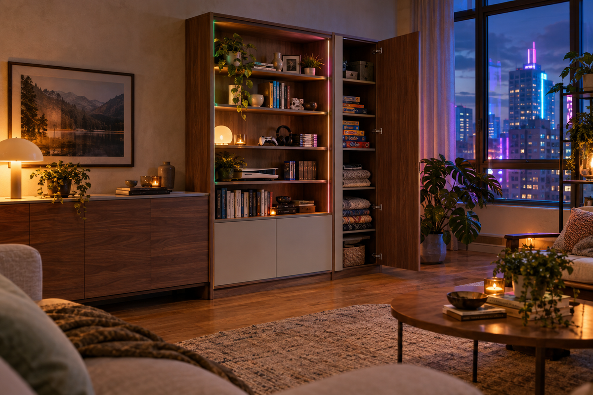 BUYCADE Cabinets & Living Room Storage lifestyle image