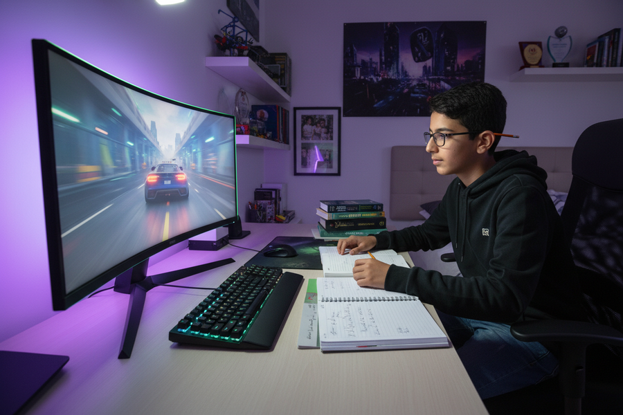 Gaming And Homework Desk Balance