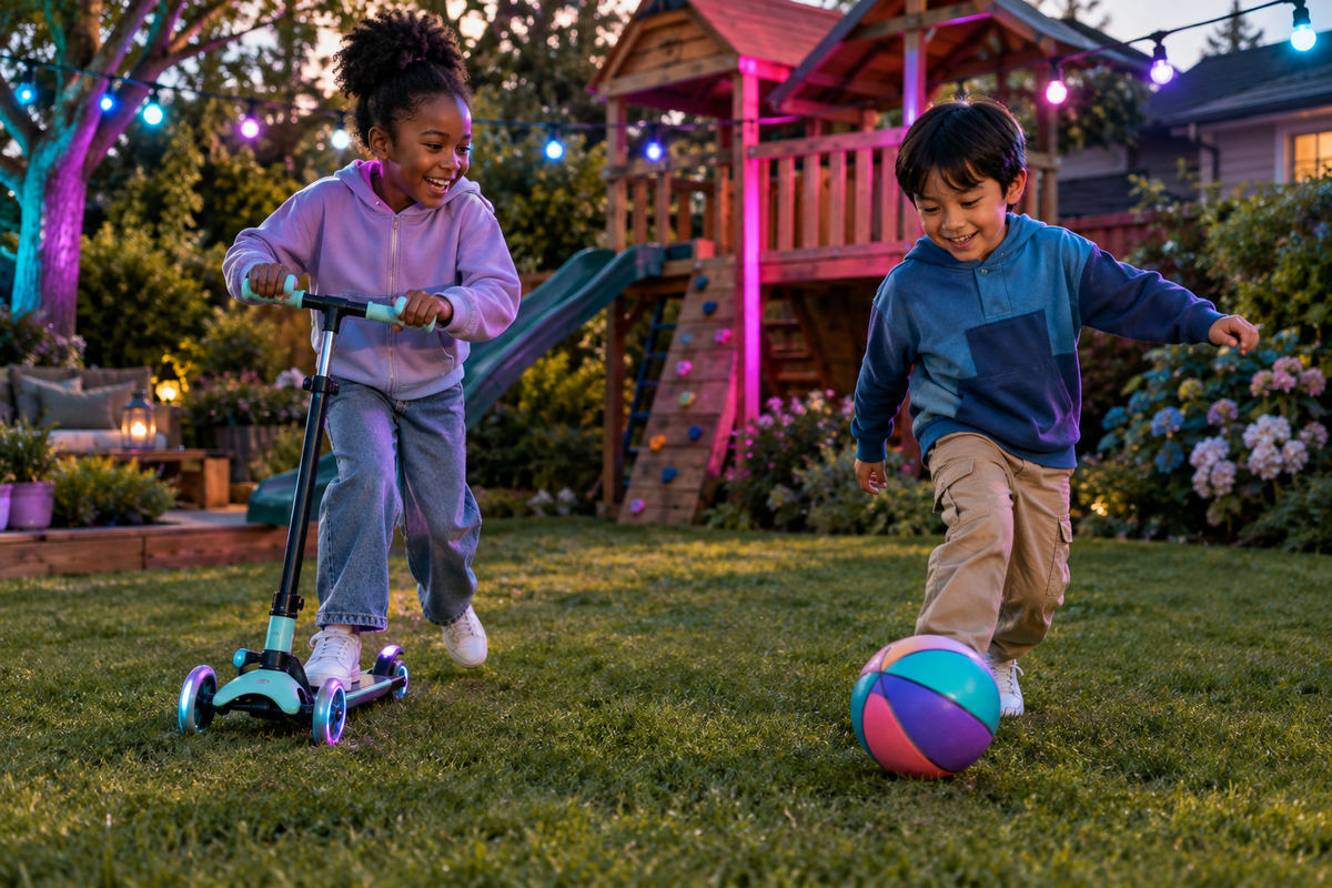 Kids outdoor play lifestyle