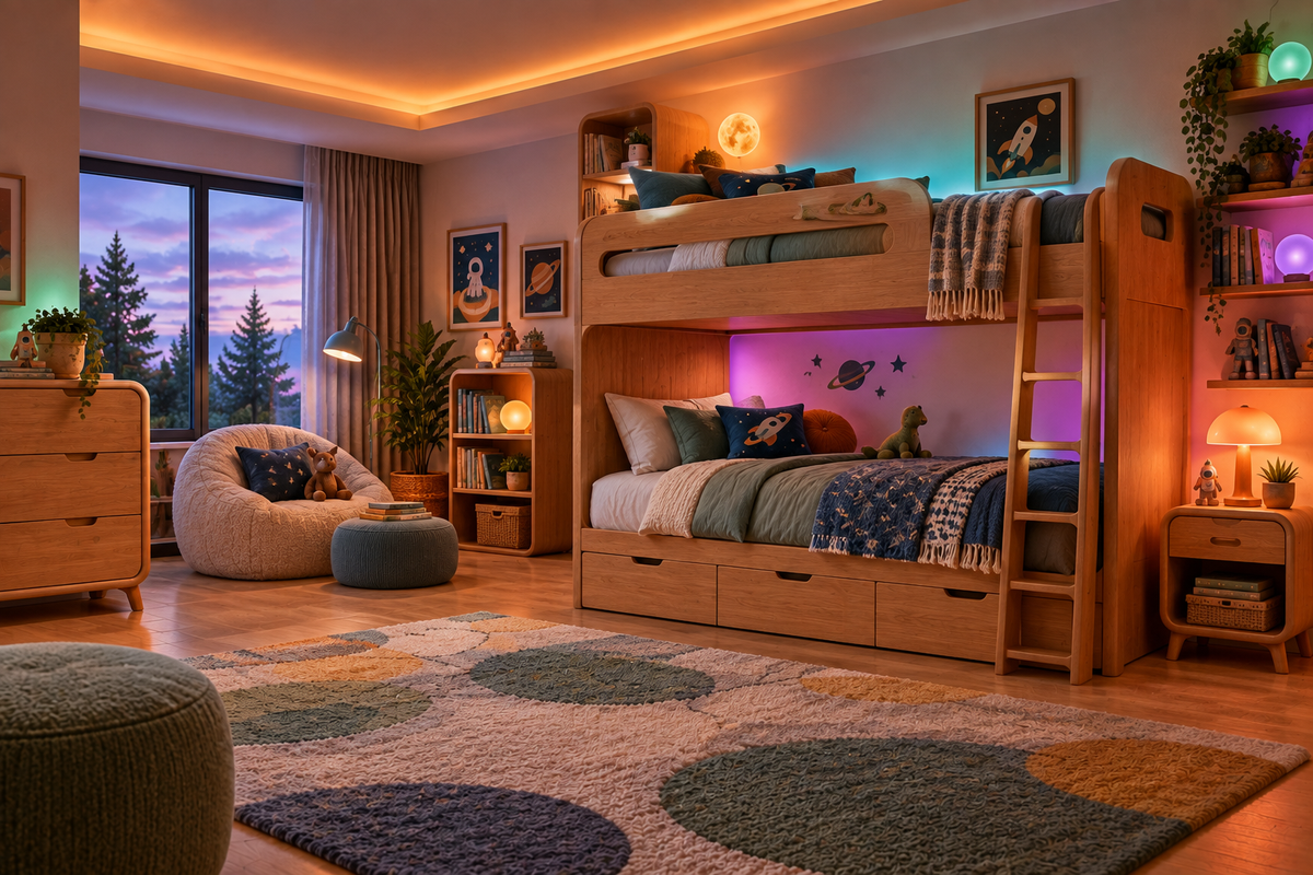 Kids Bedroom Furniture with bunk beds