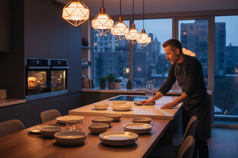 Kitchen Before The Guests Arrive