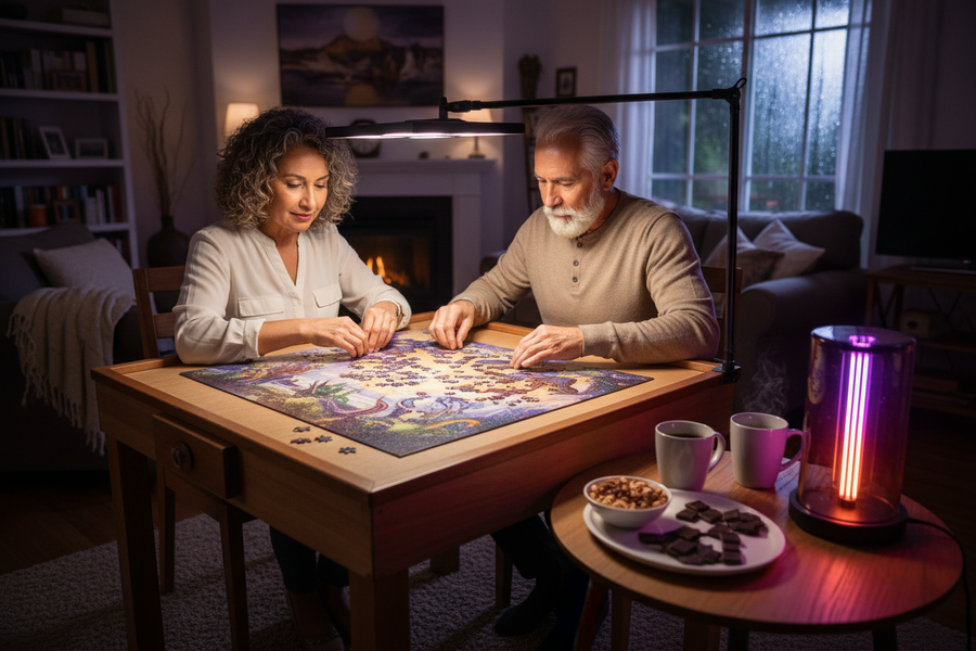 Quiet Evening Puzzle Table