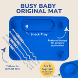 Busy Baby Mat with Toy Straps BLUE