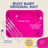 Busy Baby Mat with Toy Straps PINK