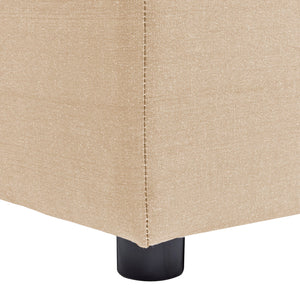 Cleo - Modular Upholstered Deep Seating Patio Armless Chair Axroma Olefin by Couch.com