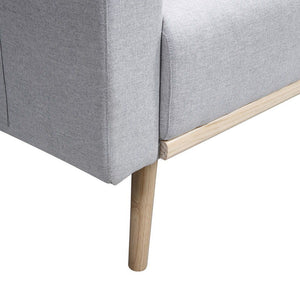 Easton - Linen Fabric Chair With USB Charging Ports Pockets And Pillows by Couch.com