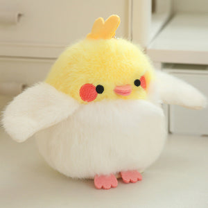 Cartoon Parrot Plush Toy Pendant For Girls Bags And Keychains