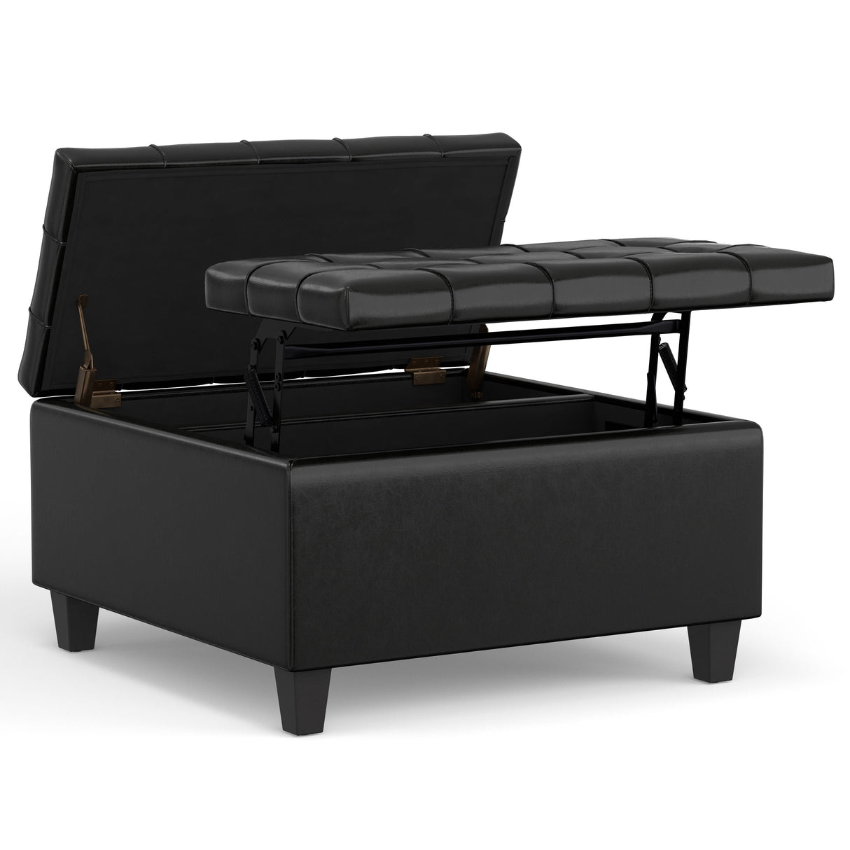 Harrison - Upholstered Coffee Table Storage Ottoman by Couch.com