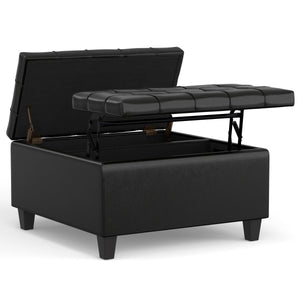 Harrison - Upholstered Coffee Table Storage Ottoman by Couch.com