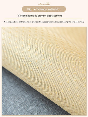 Non-Slip Cat Scratch Furniture Cover for Leather Sofas, Chenille Sofa Towels Covers I