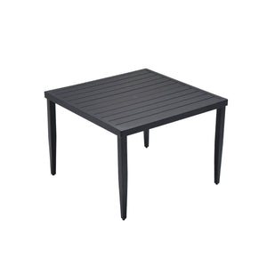 Outdoor Patio Rectangle Dining Table With Tapered Feet & Umbrella Hole by Couch.com