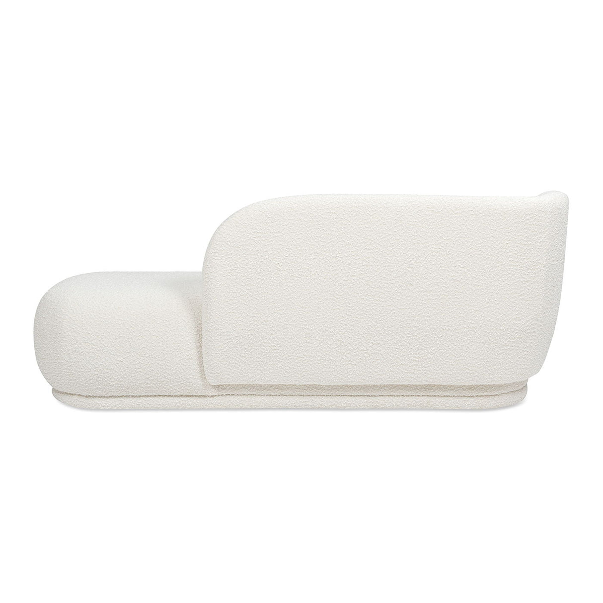 Aire - RAF Modern Rounded Chaise Lounge - Ivory White by Couch.com