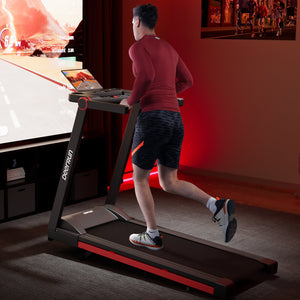 DeerRun A1 Pro Move+  6% Incline Foldable Treadmill——2025 Upgraded Chip & NFC Support | 350Lbs, 10mph Silver