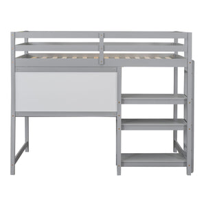 Loft Bed With Shelves, Desk And Writing Board by Couch.com