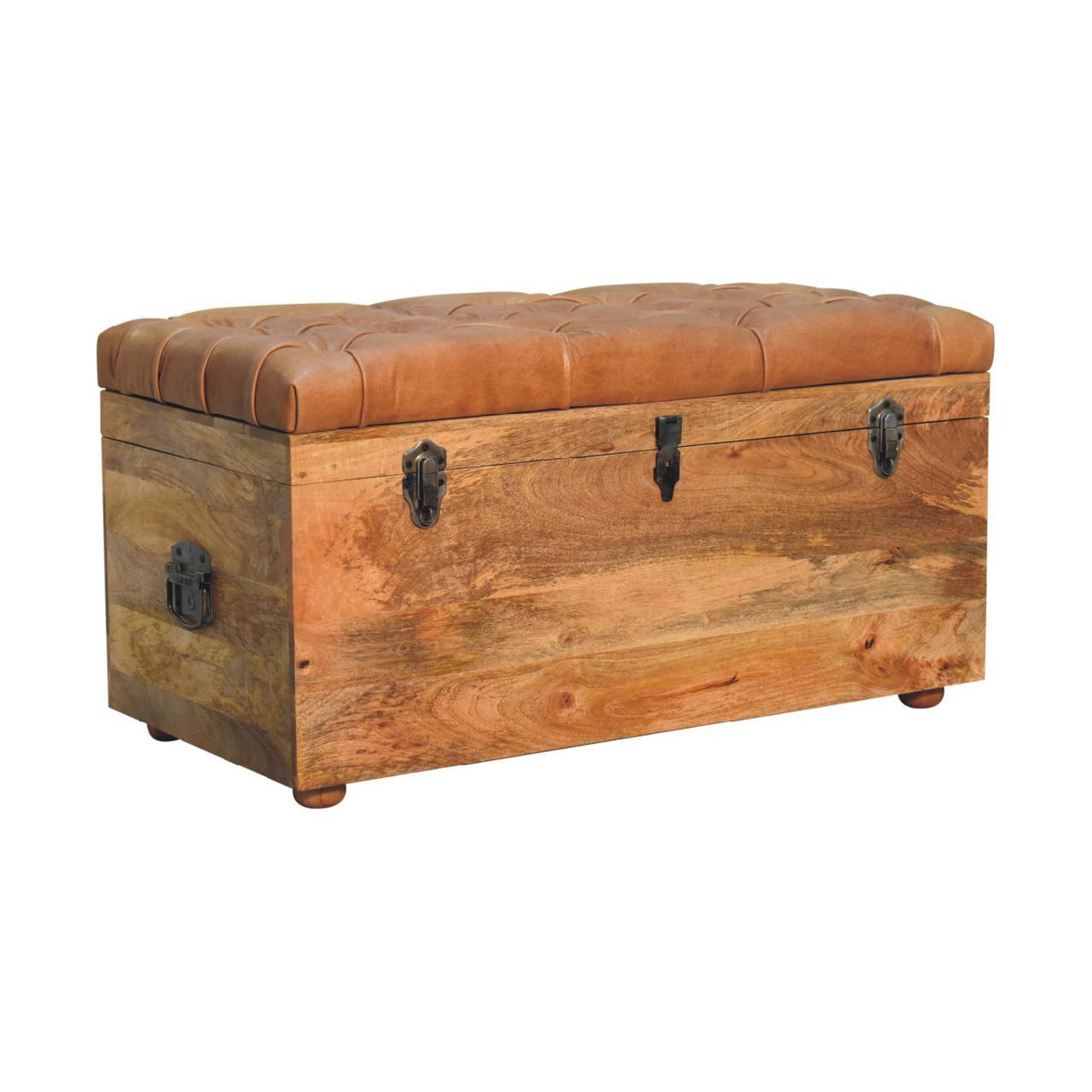 Buffalo - Artisan Furniture Leather Storage Trunk by Couch.com