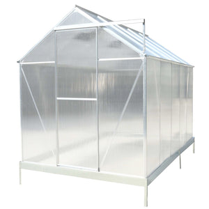 Polycarbonate Greenhouse, Heavy Duty Outdoor Aluminum Walk-In Green House Kit With Rain Gutter, Vent And Door For Backyard Garden by Couch.com