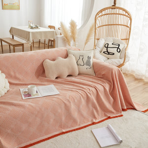 High-Quality Polyester Fabric Sofa Throw, Couch Cover Blanket Throw, Couch Protector for Pets