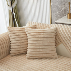 Winter Thickened Rabbit Plush Non-slip Sofa Cushion, Faux Fur Fluffy Furniture Protector