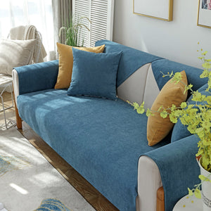 Waterproof Non-Slip Quilted Corduroy Sofa Covers for Pets, Sectional Couch Covers