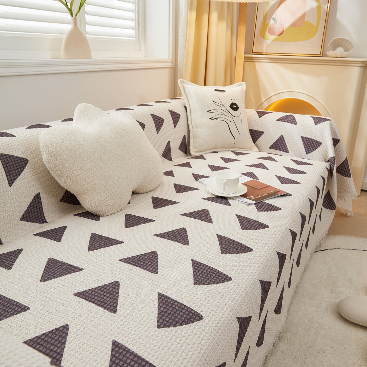 High-Quality Fabric Non-Slip Sofa Cover Throw, Throw Blankets for Couch, Furniture Covers for Pets