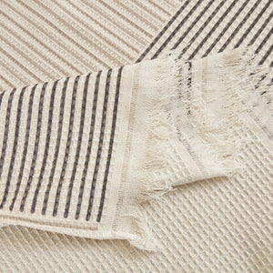 Cotton Jacquard Striped Sofa Cover Throw, Couch Covers for Dogs, Sectional Sofa Protector