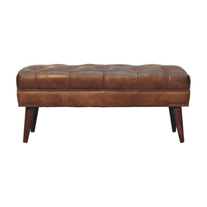 Harbour - Leather Bench - Brown by Couch.com
