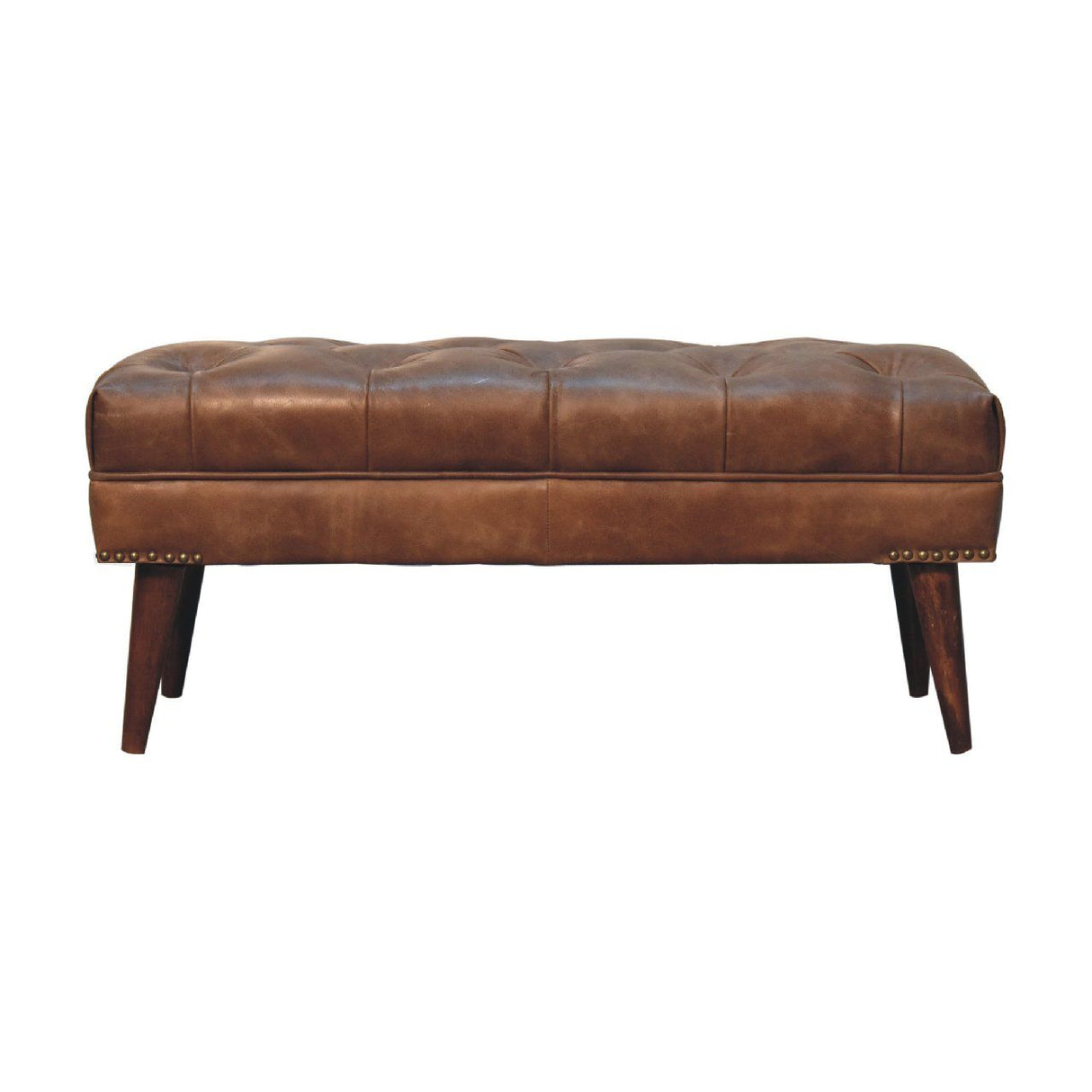 Harbour - Leather Bench - Brown by Couch.com