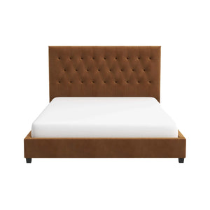 Donald - Mid-Century Modern Upholstered Platform Bed by Couch.com