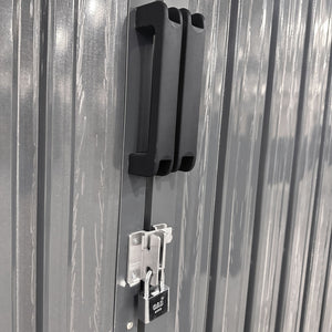 Outdoor Storage Shed, Metal Garden Shed Backyard Utility Tool House Building With 2 Doors And 4 Vents For Car, Truck, Bike, Garbage Can, Tool, Lawnmower by Couch.com