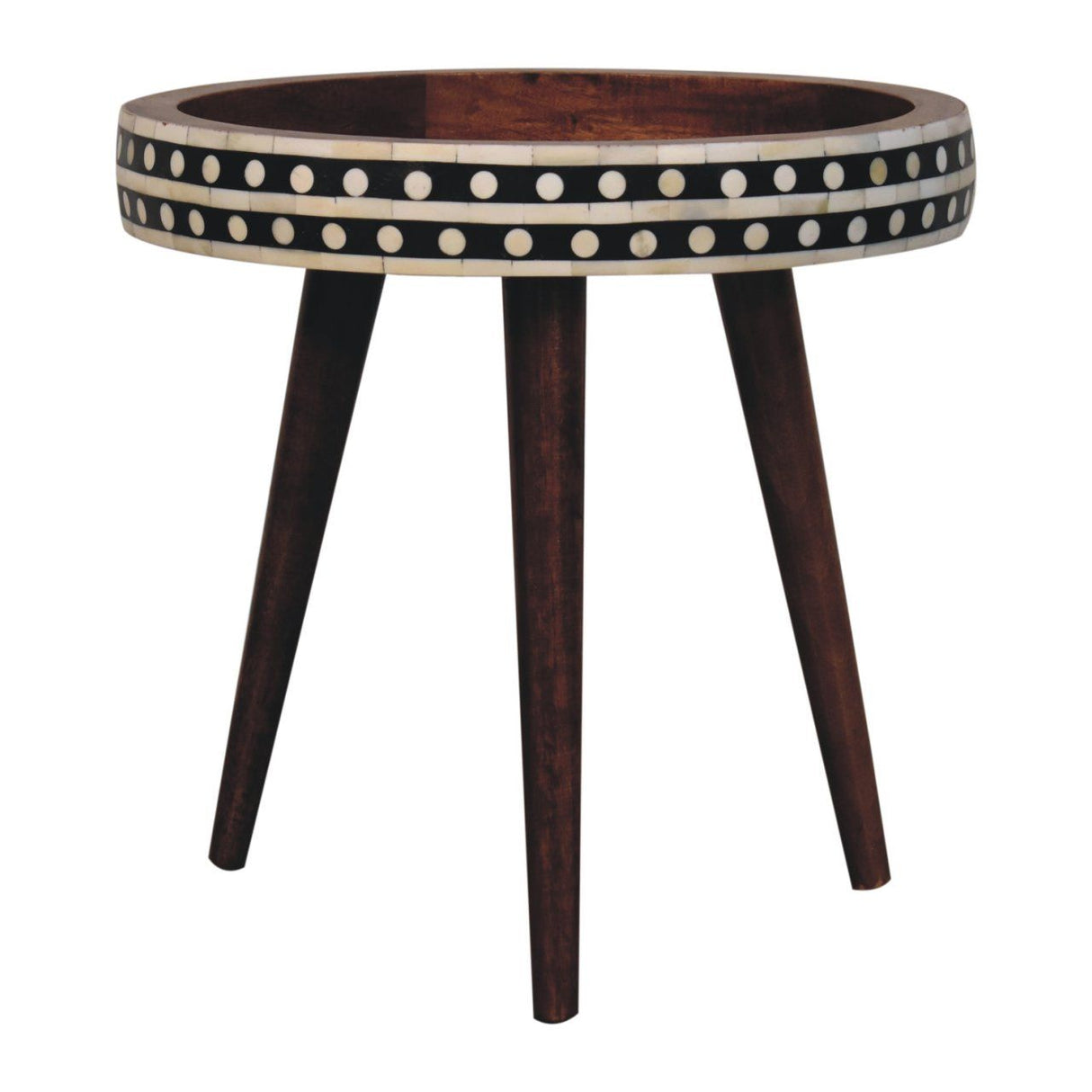 Small Patterned Nordic Style End Table by Couch.com
