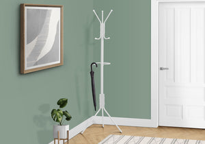 Coat Rack, Hall Tree, Free Standing, Hanging Bar, 6 Hooks, Entryway, Contemporary & Modern by Couch.com