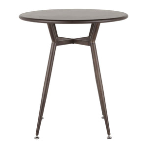 Clara - Industrial Round Dinette Table - Antique by Couch.com